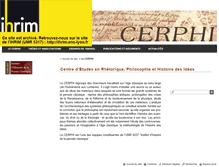 Tablet Screenshot of cerphi.ens-lyon.fr