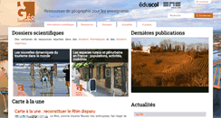 Desktop Screenshot of geoconfluences.ens-lyon.fr