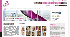 Desktop Screenshot of igfl.ens-lyon.fr