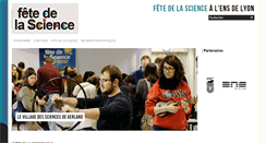 Desktop Screenshot of fetedelascience.ens-lyon.fr