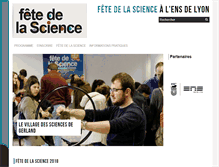 Tablet Screenshot of fetedelascience.ens-lyon.fr