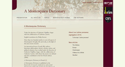 Desktop Screenshot of dictionnaire-montesquieu.ens-lyon.fr