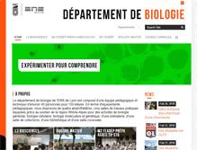 Tablet Screenshot of biologie.ens-lyon.fr